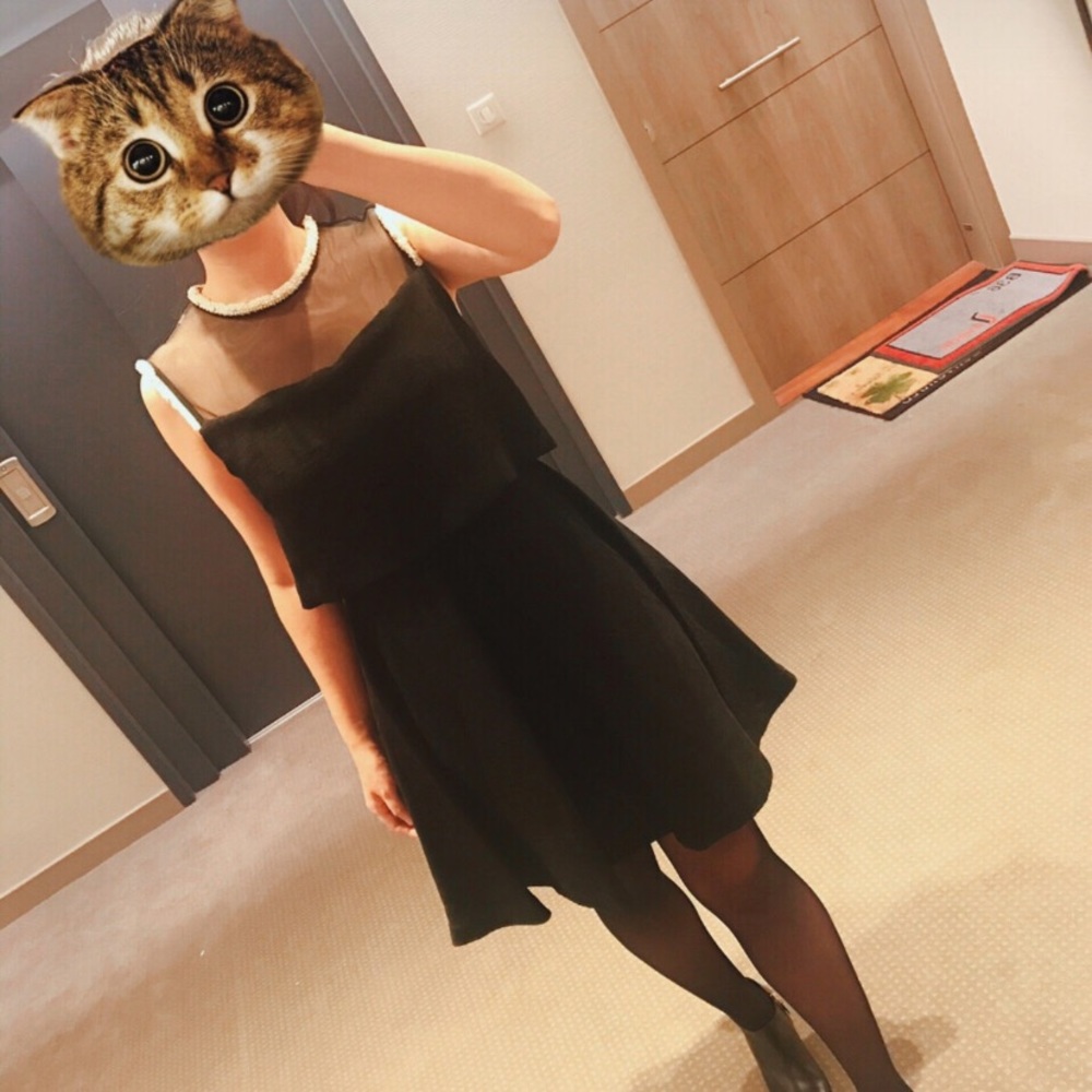 Sandro black dress size 2